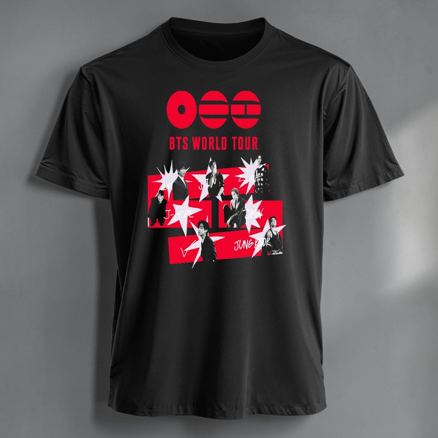 Polera Polo BTS World Tour, vista frontal - Oh My Merch Chile