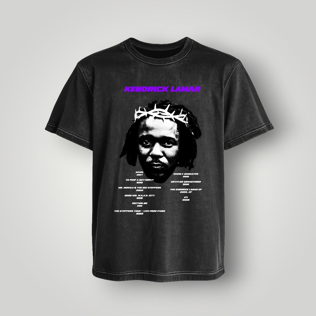 Polera Acid Wash Kendrick Lamar - Oh My Merch Chile, merch de banda y streetwear musical