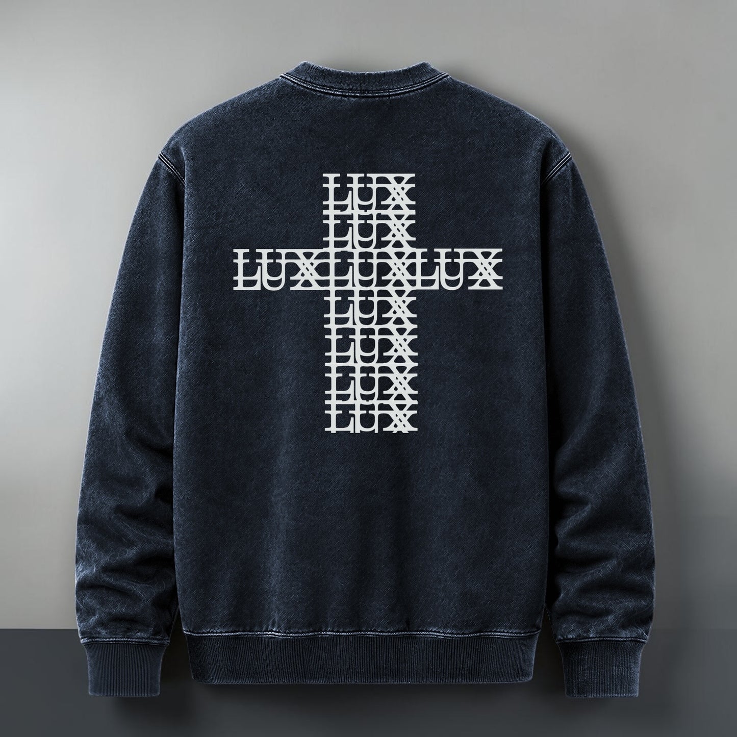 Polerón Polo Acid Wash Lux - Rosalía, detalle de la tela - Oh My Merch Chile