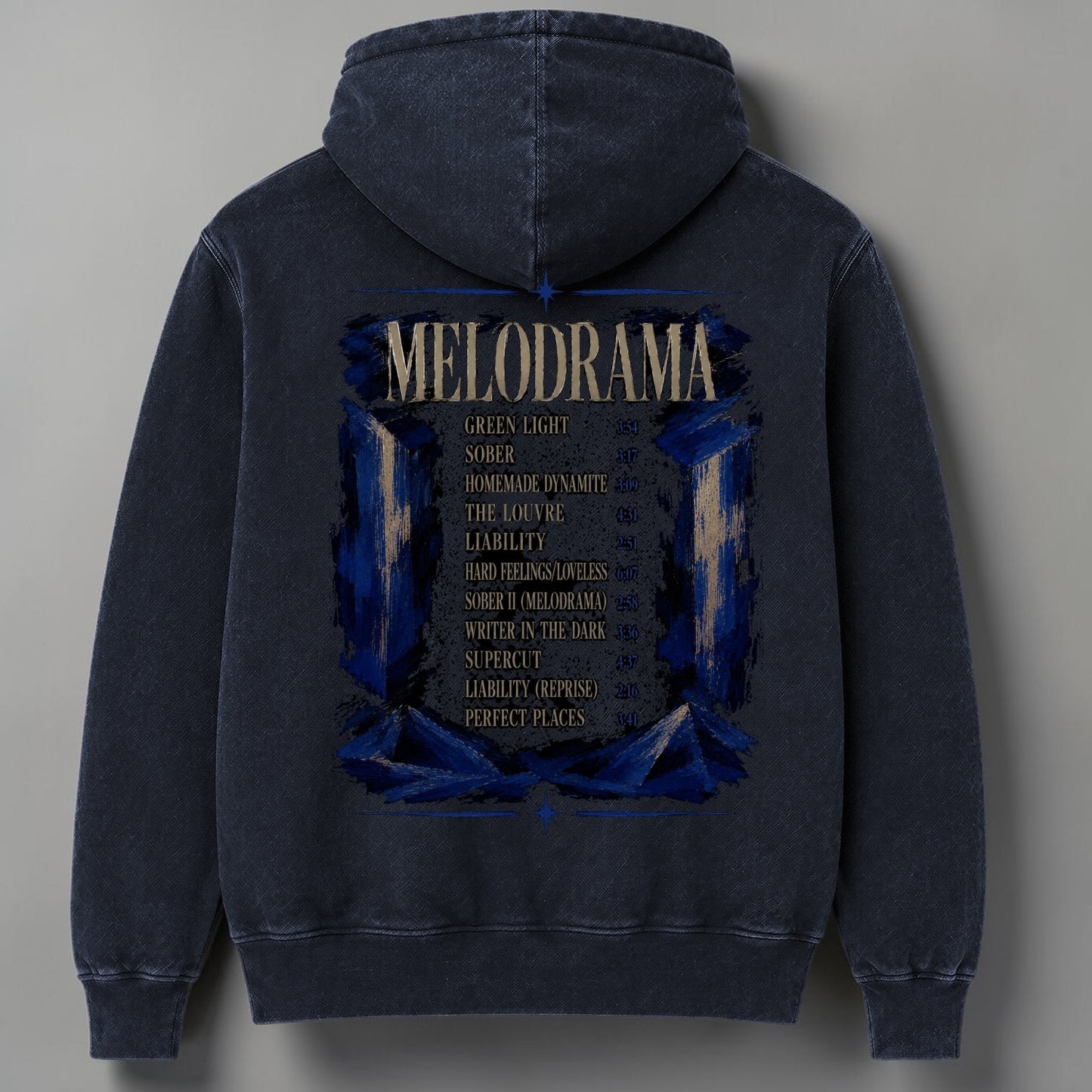 Polerón Canguro Acid What The Fuck Are Perfect Places? - Lorde Cat Edition, detalle de la tela - Oh My Merch Chile