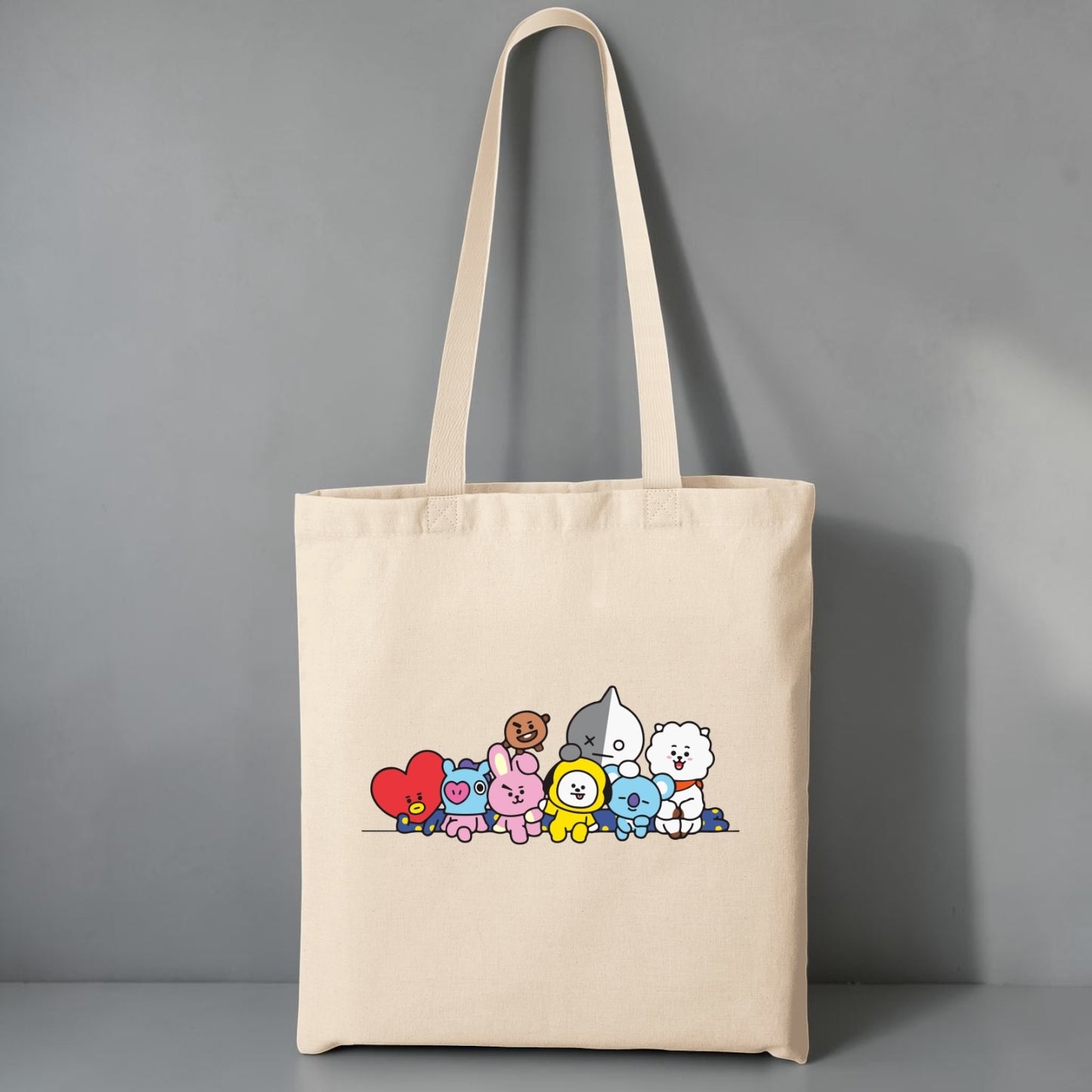 Tote Bag BTS, detalle de la tela - Oh My Merch Chile