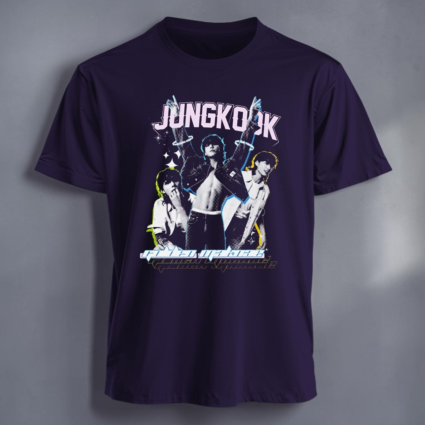 Polera Jungkook, detalle de terminaciones - Oh My Merch Chile