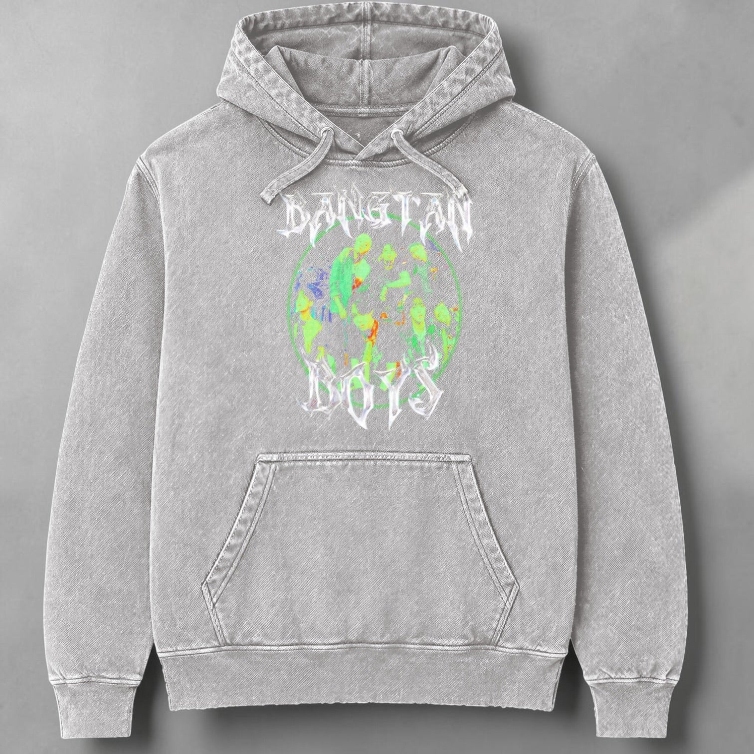 Polerón Canguro Acid Wash BTS Bangtan Boys