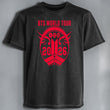Polera Acid Wash Escudo BTS Arirang World Tour, vista frontal - Oh My Merch Chile