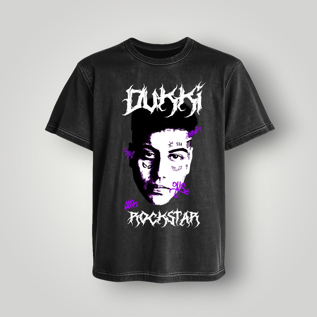 Polera Acid Wash Duki - Oh My Merch Chile, merch de banda y streetwear musical