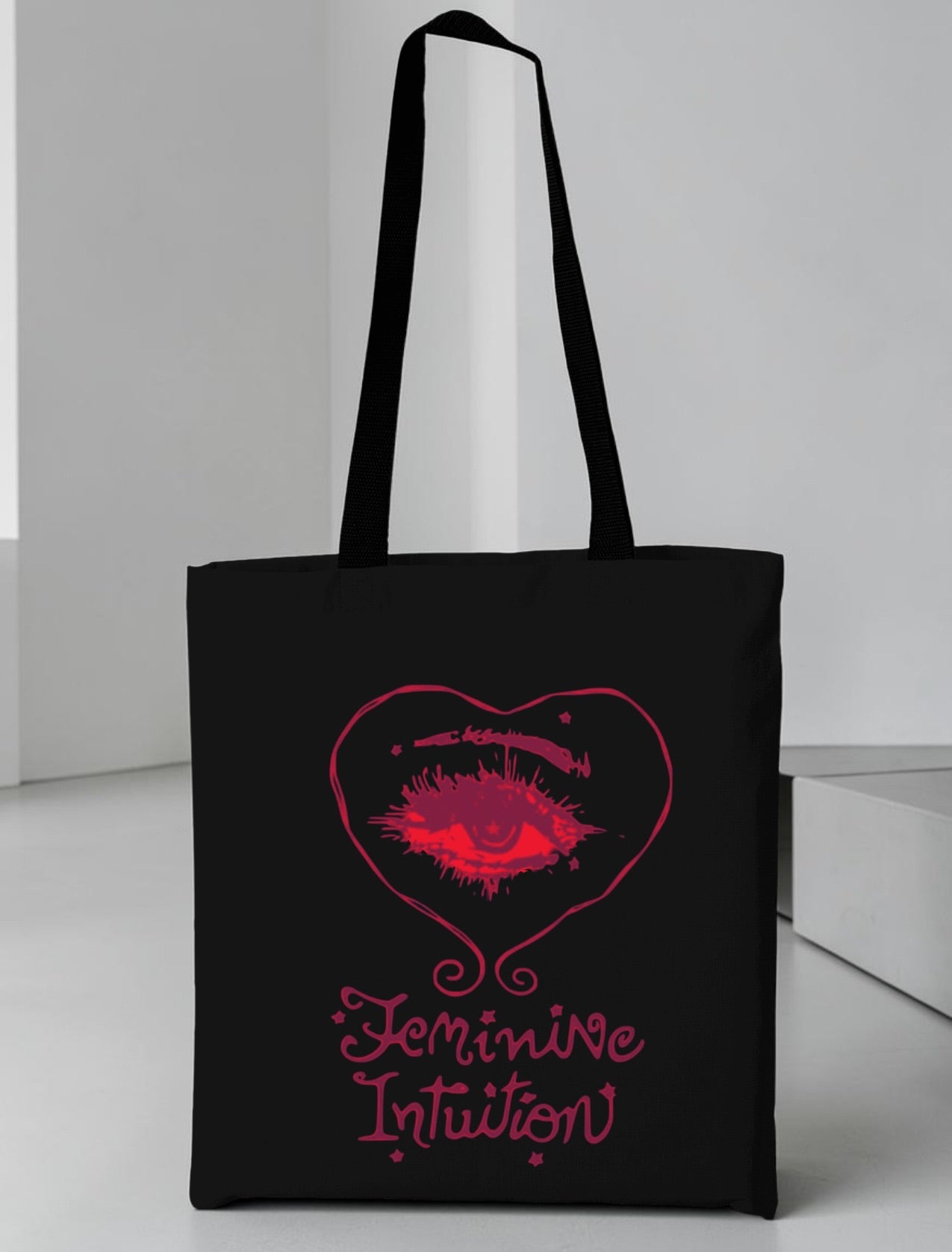 Tote Bag Feminine Intuition Negra - Olivia Rodrigo