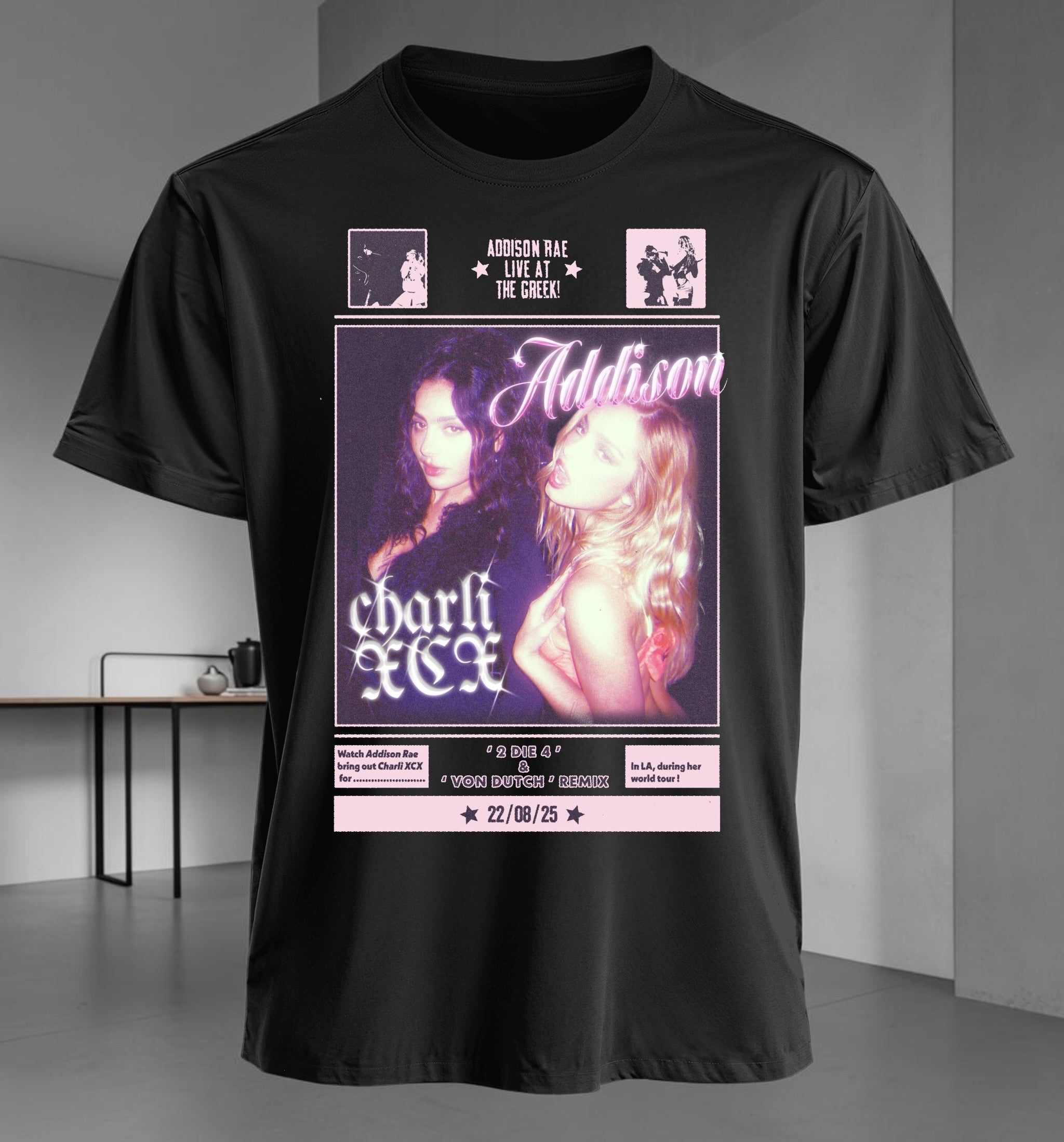 Polera Addison Rae y Charli Xcx