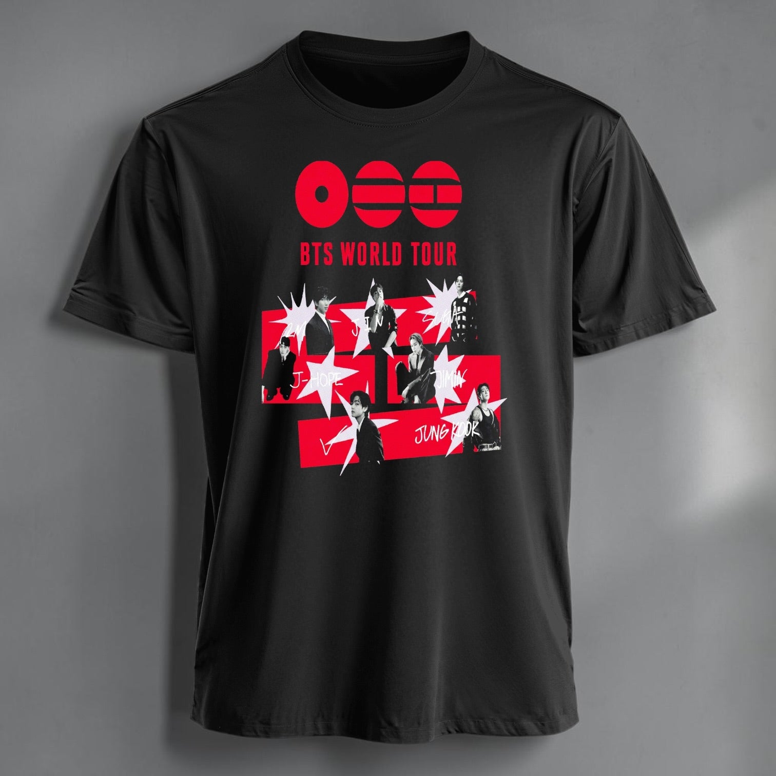 Polera Polo BTS World Tour, vista frontal - Oh My Merch Chile