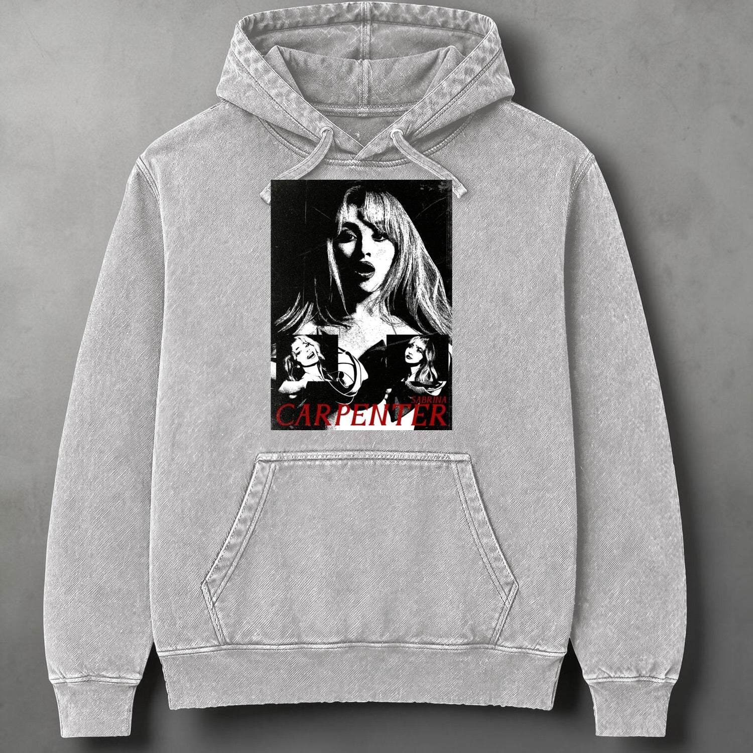 Polerón Canguro Acid Wash Sabrina Carpenter