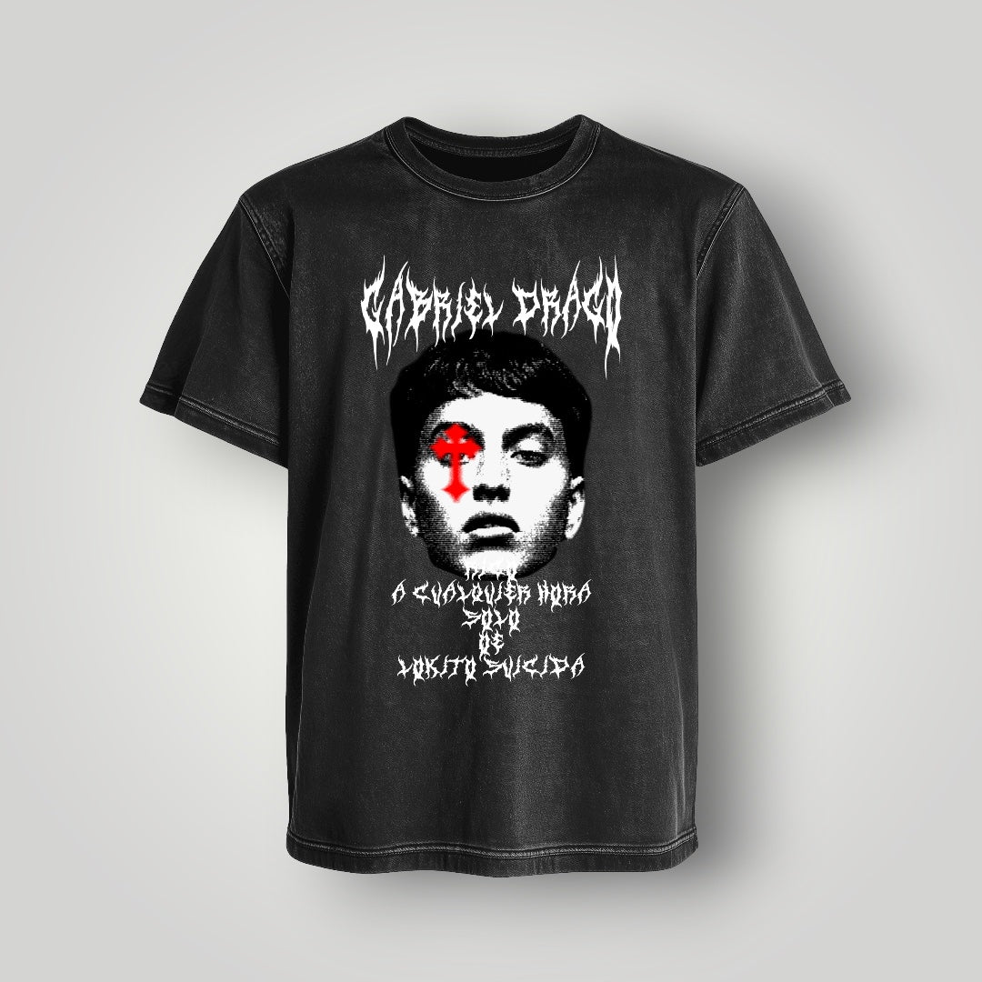 Polera Acid Wash Gabriel Drago - Oh My Merch Chile, merch de banda y streetwear musical