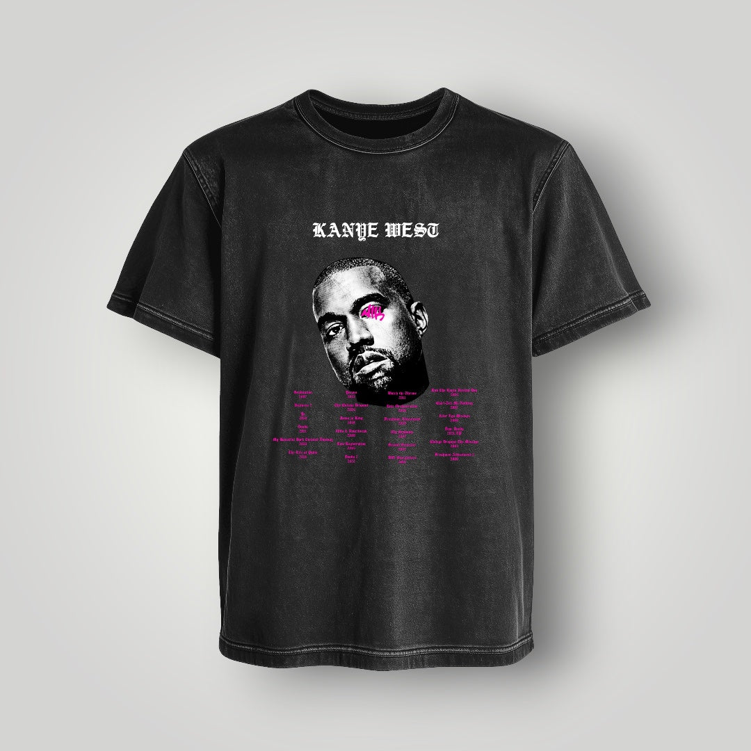 Polera Acid Wash Kanye West - Oh My Merch Chile, merch de banda y streetwear musical