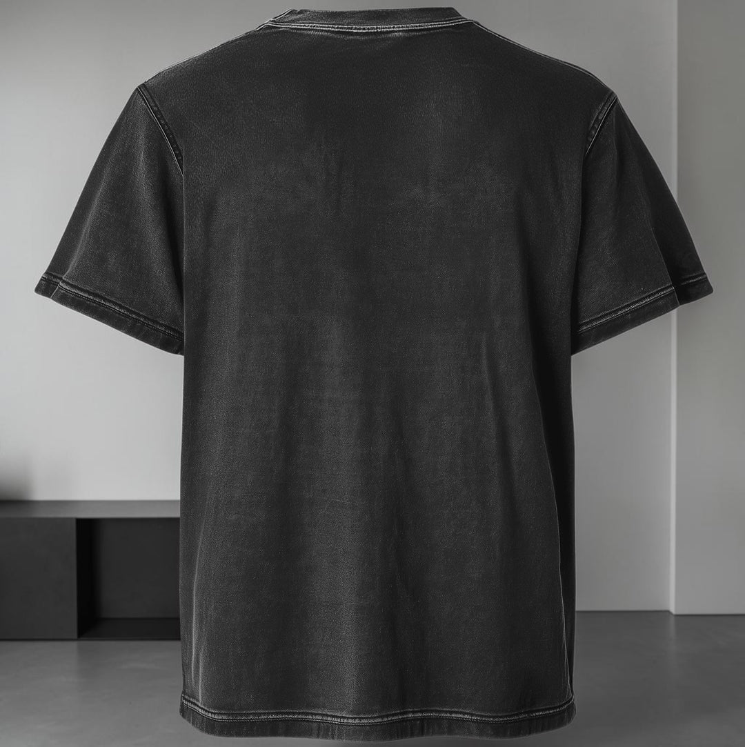 Polera Acid Wash Steve Aoki