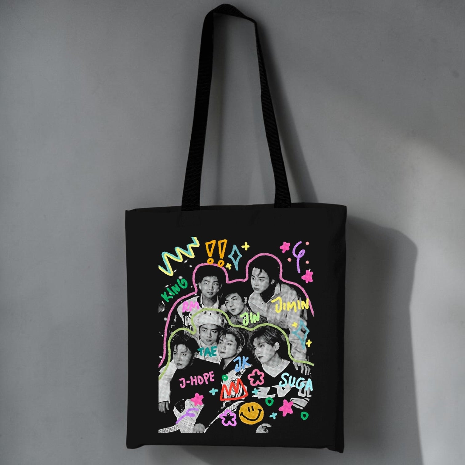 Tote Bag BTS, vista frontal - Oh My Merch Chile