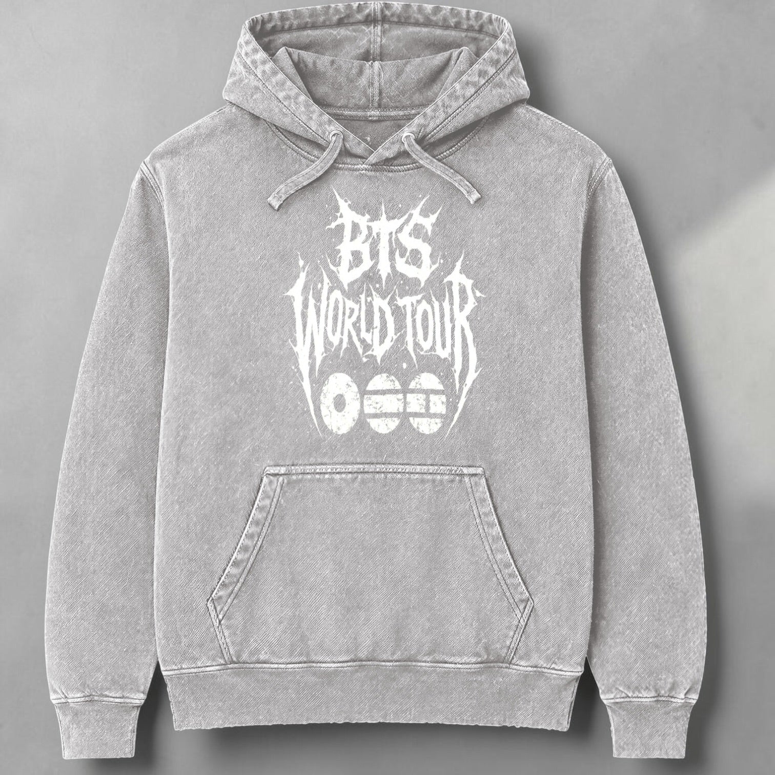 Polerón Canguro Acid Wash BTS World Tour Tribal