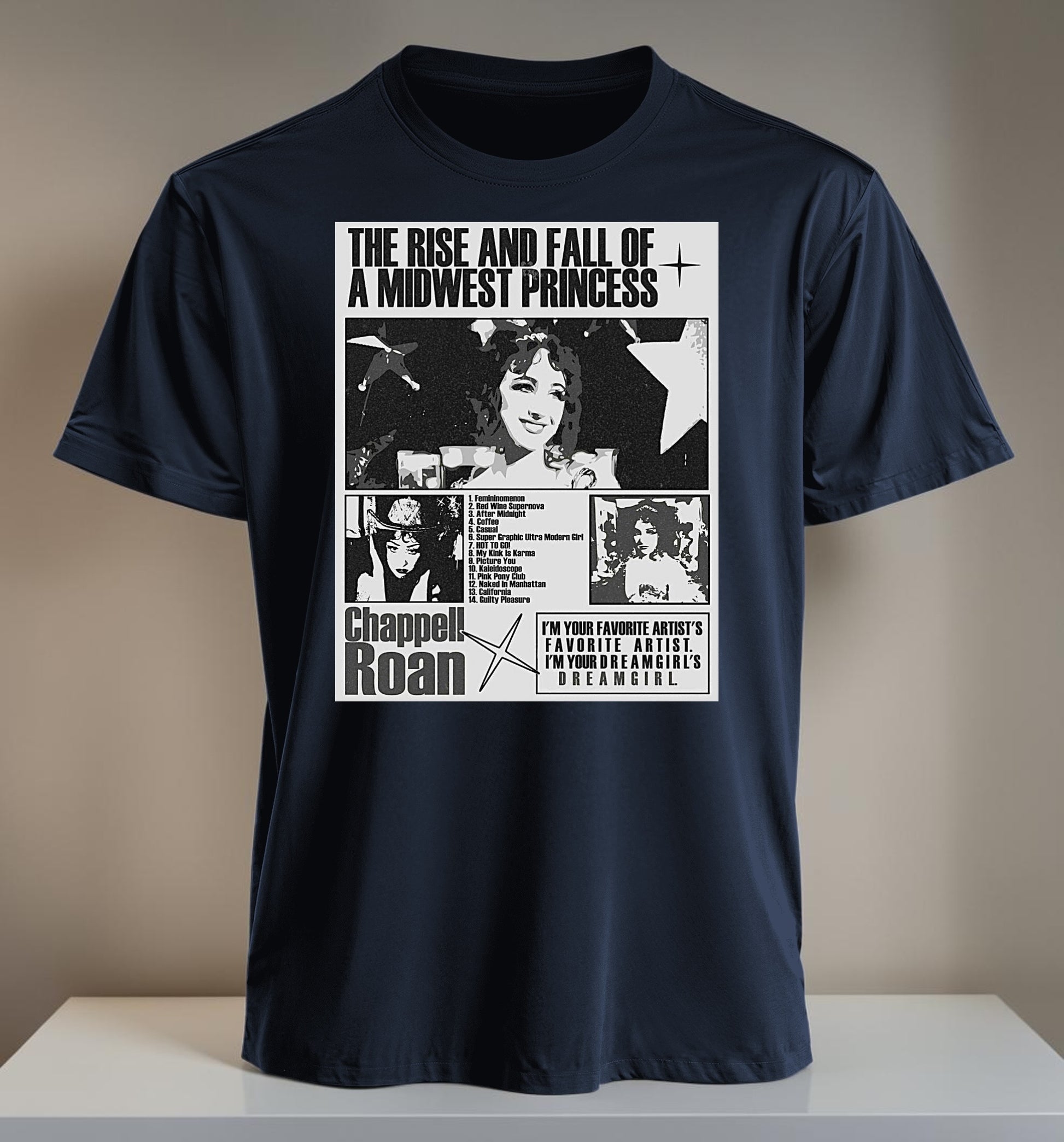Polera Chappell Roan, vista trasera - Oh My Merch Chile
