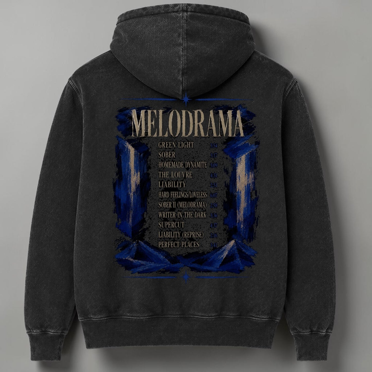 Polerón Canguro Acid What The Fuck Are Perfect Places? - Lorde Cat Edition, vista trasera - Oh My Merch Chile