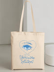 Tote Bag Feminine Intuition - Olivia Rodrigo, vista frontal - Oh My Merch Chile