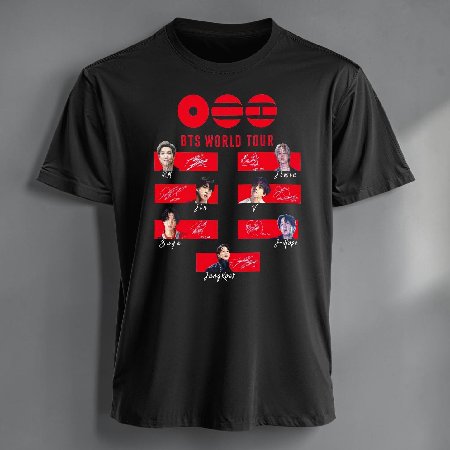 Polera BTS Arirang World Tour, vista frontal - Oh My Merch Chile