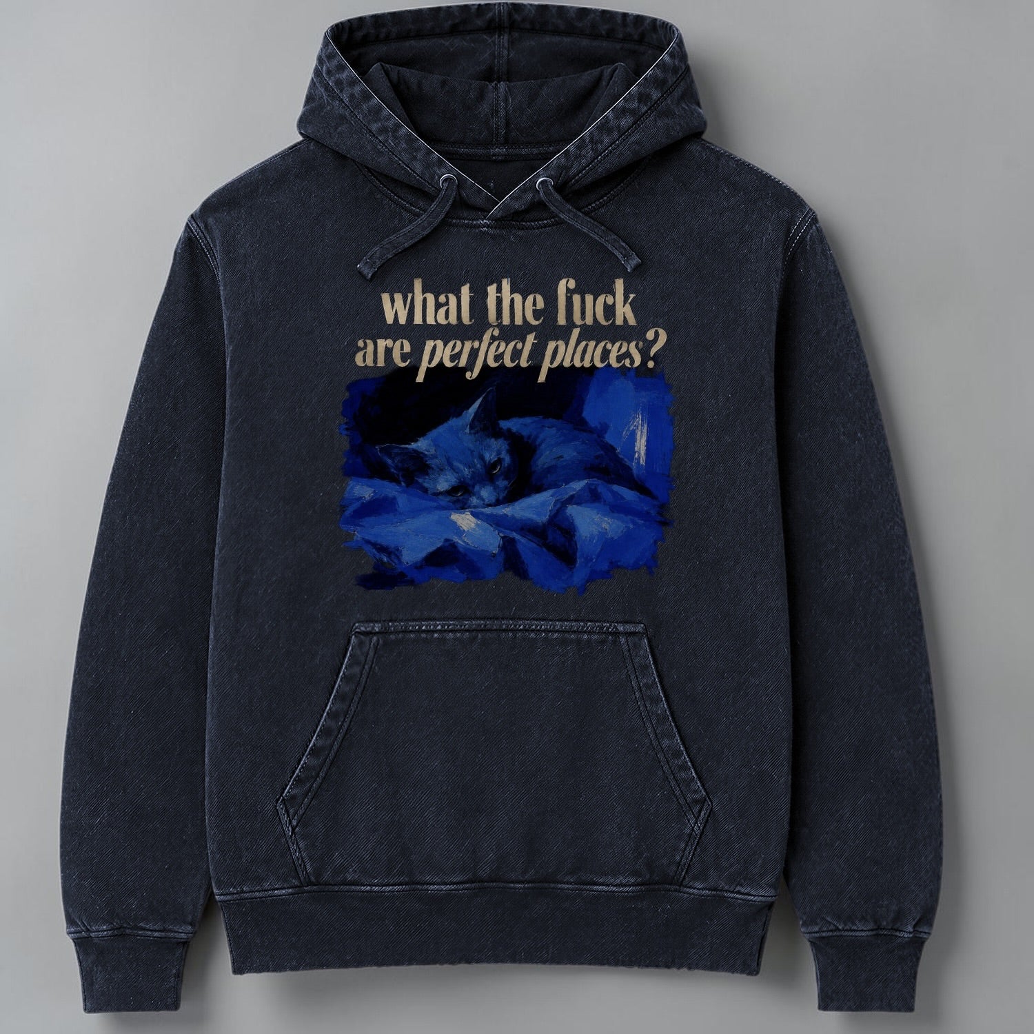 Polerón Canguro Acid What The Fuck Are Perfect Places? - Lorde Cat Edition