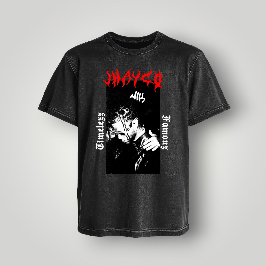 Polera Acid Wash Jhayco - Oh My Merch Chile, merch de banda y streetwear musical