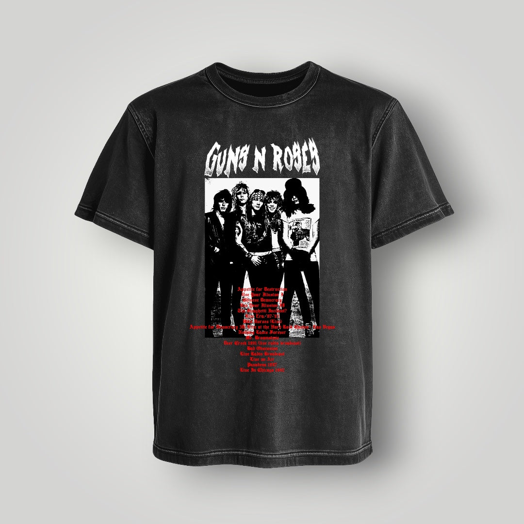 Polera Acid Wash Guns N' roses - Oh My Merch Chile, merch de banda y streetwear musical