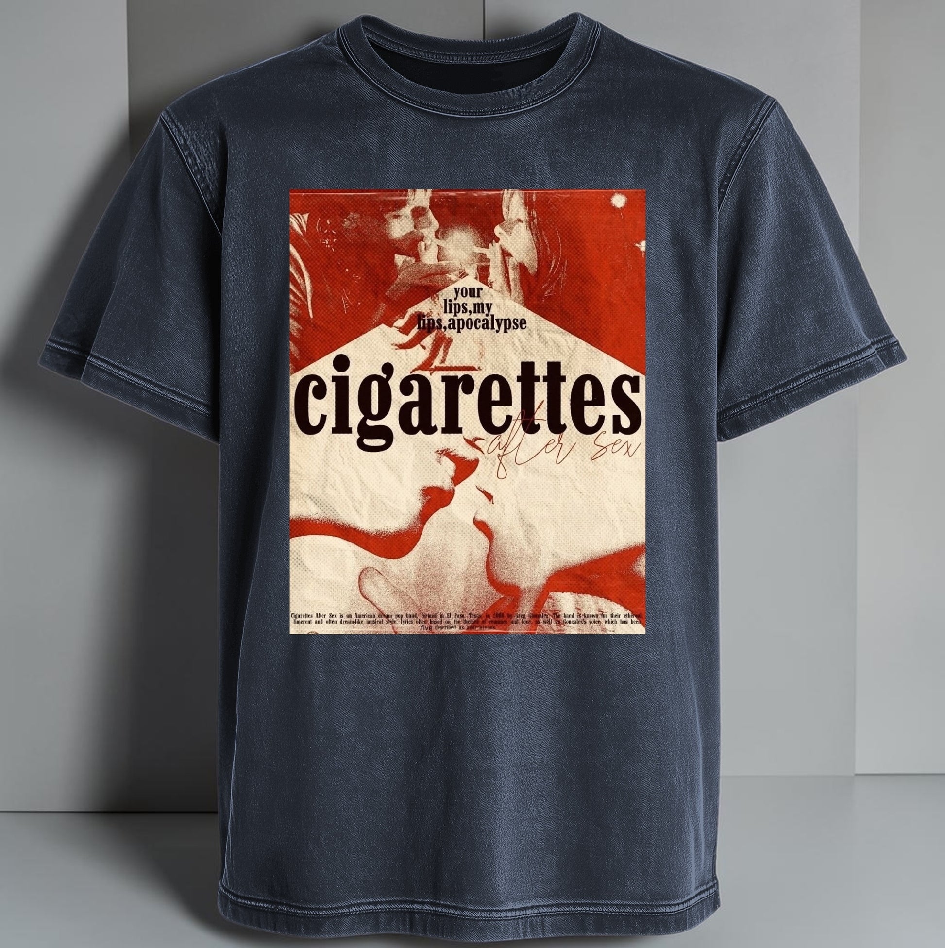 Polera Acid Wash Cigarettes After Sex, vista trasera - Oh My Merch Chile