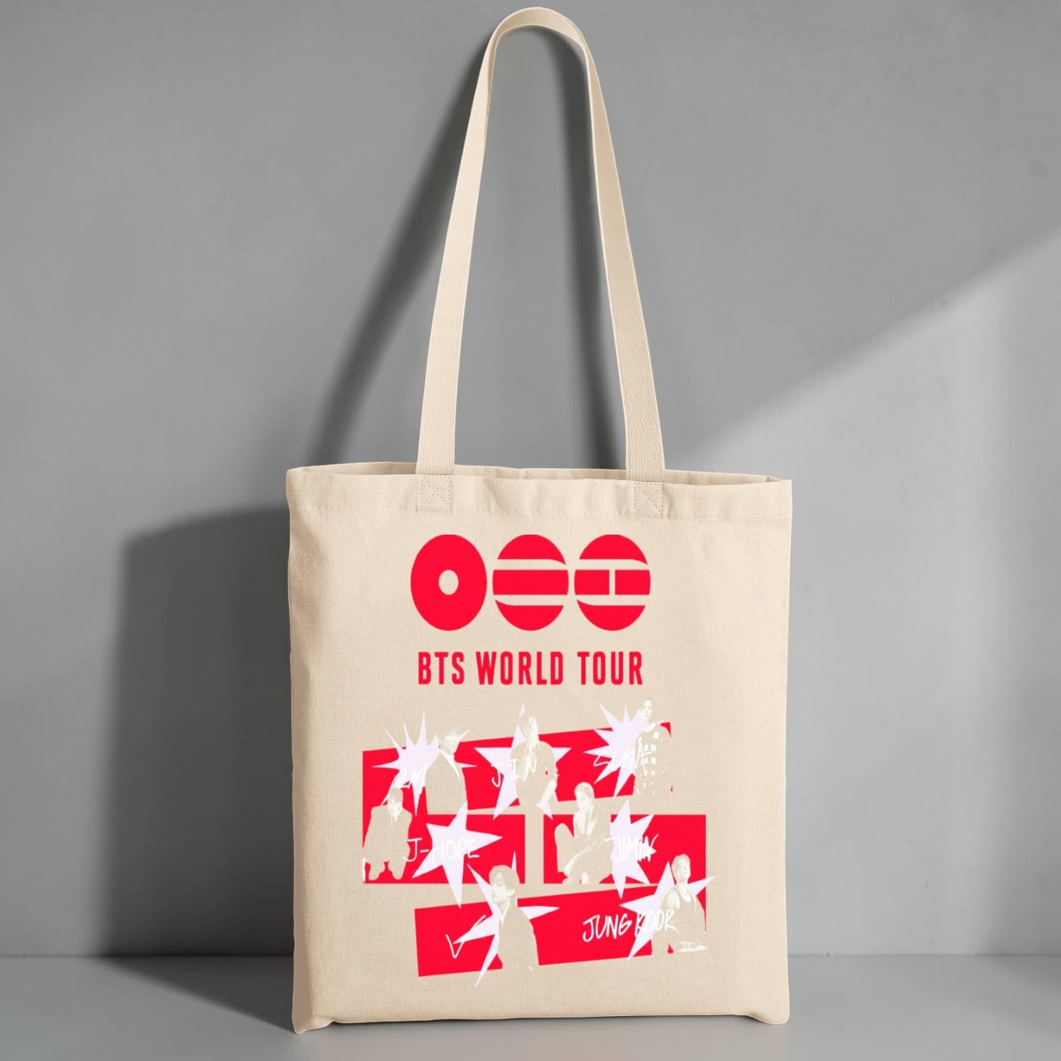 Tote Bag BTS Arirang World Tour, vista trasera - Oh My Merch Chile