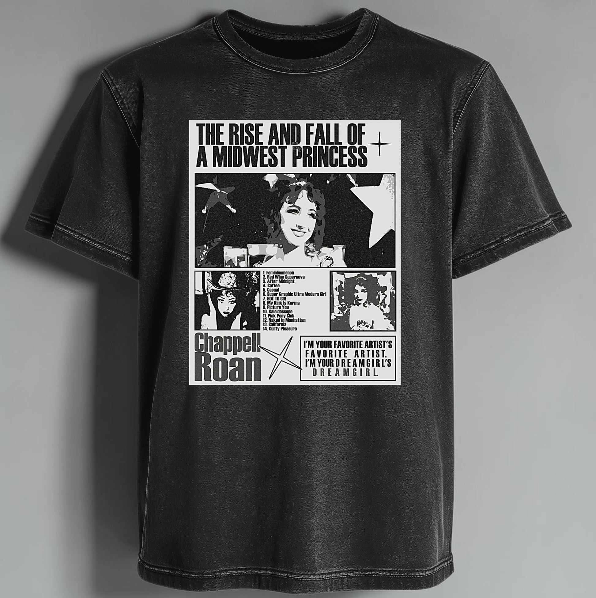 Polera Acid Wash Chappell Roan, vista frontal - Oh My Merch Chile