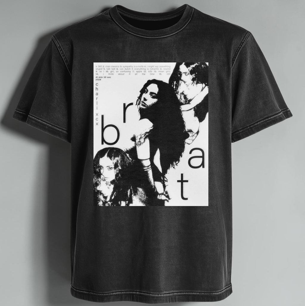 Polera Acid Wash Brat - Charli Xcx