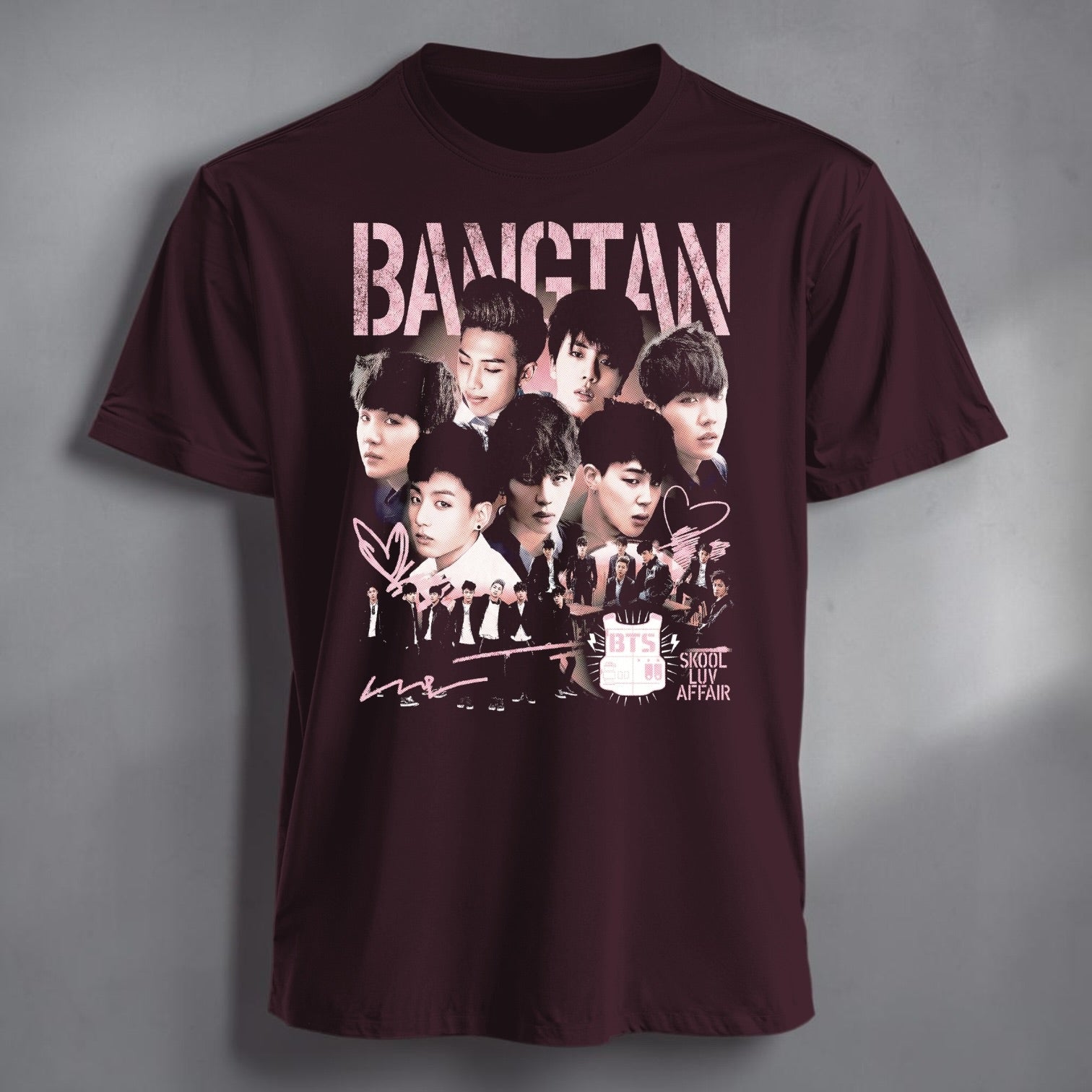 Polera Bangtan (BTS), vista lateral - Oh My Merch Chile