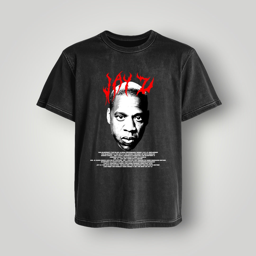 Polera Acid Wash Jay Z - Oh My Merch Chile, merch de banda y streetwear musical