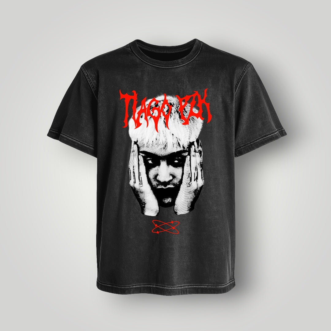 Polera Acid Wash Tiago PZK - Oh My Merch Chile, merch de banda y streetwear musical