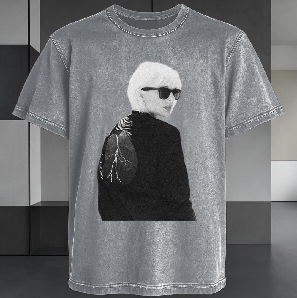 Polera Acid Wash Bleachella - Taylor Swift