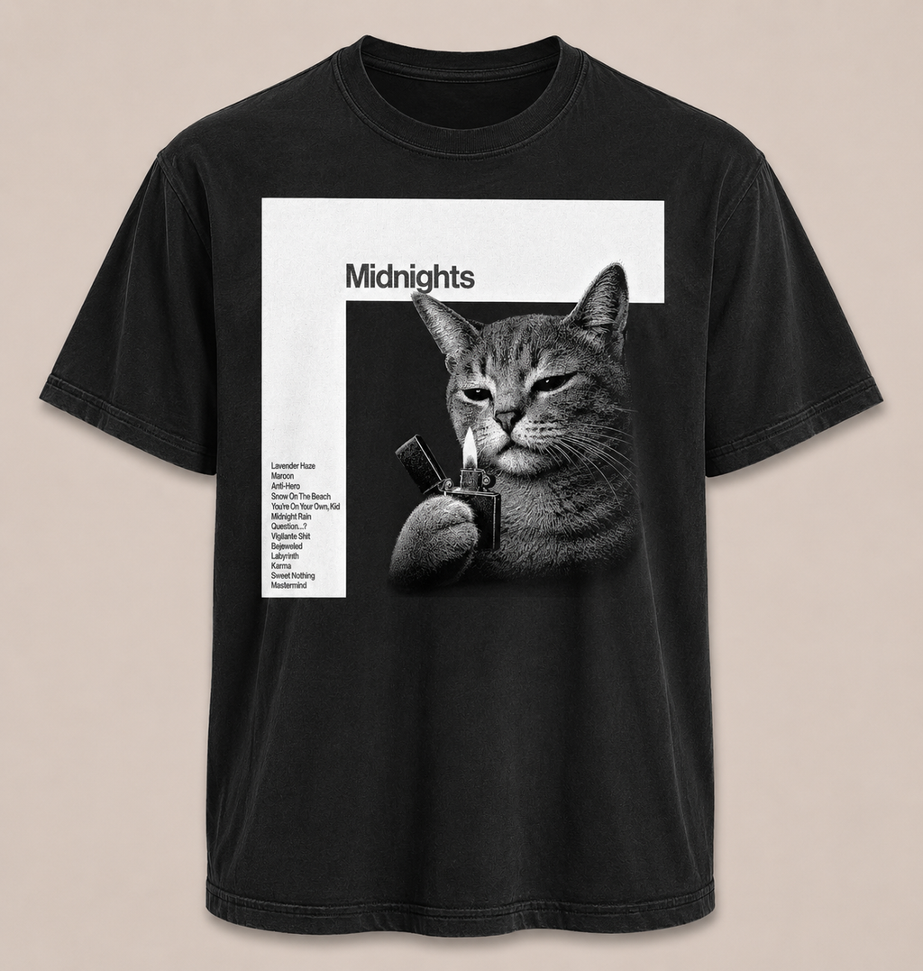 Polera Midnights Cat Edition - Taylor Swift