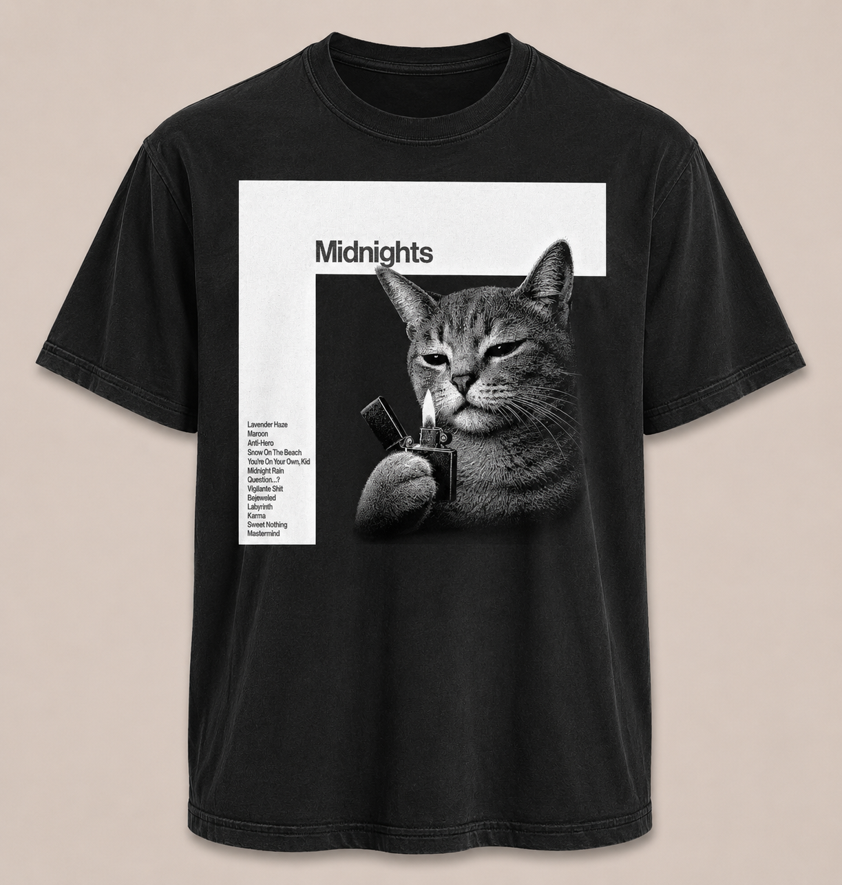 Polera Midnights Cat Edition - Taylor Swift