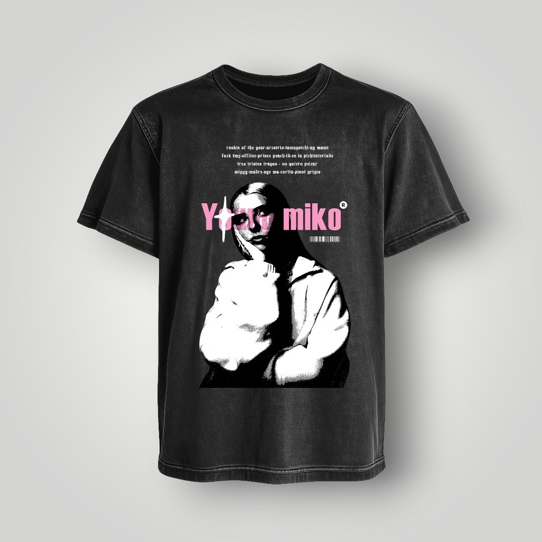 Polera Acid Wash Young Miko - Oh My Merch Chile, merch de banda y streetwear musical